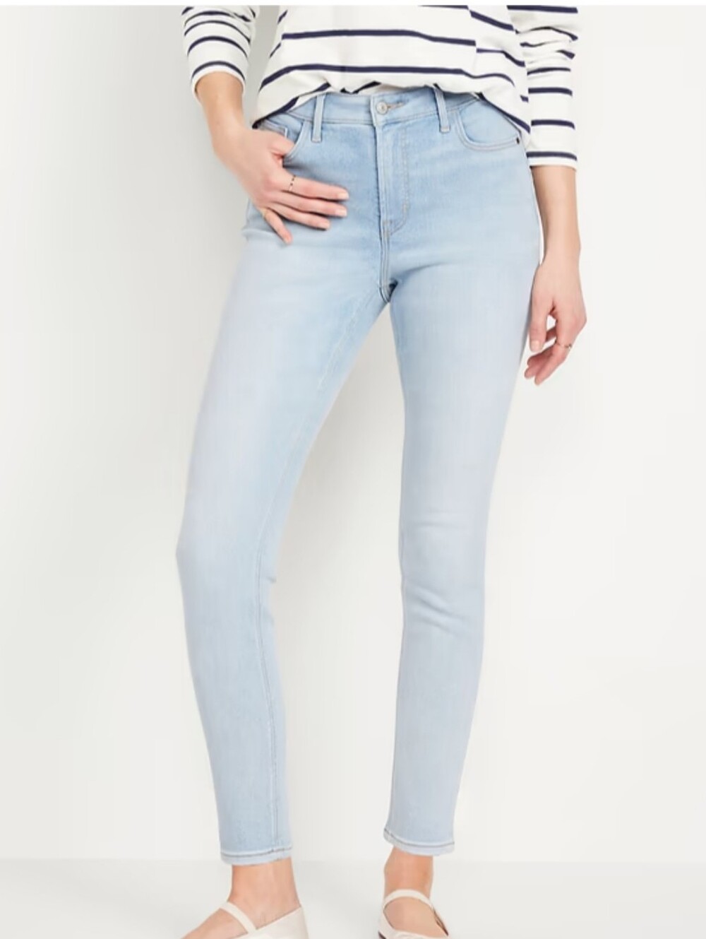 Rockstar Light Wash High-Rise Skinny Jeans